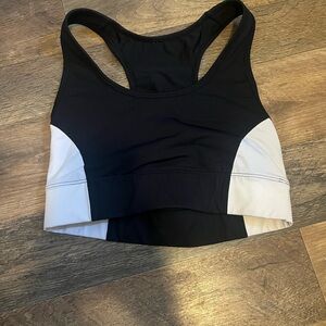 Fabletics Black and White Sports Bra